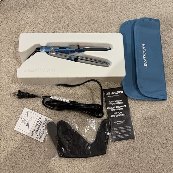 New BaBylissPRO Nano Titanium Prima2000 3/4" Mini Ionic Styling Iron 420F - Picture 4 of 10